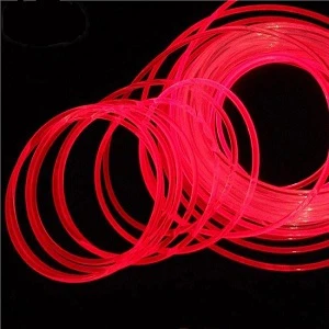 0.25-14mm Led-sivuvalaistus Muovinen optinen kuitu
